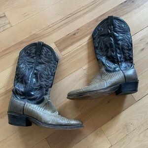 Dan post vintage exotic lizard boots size 9 1/2D